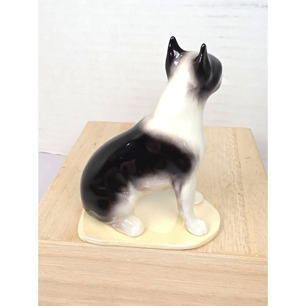 Retired Hagen Renaker Specialty DW Pedigree Boston Terrier Dog on Base - Picture 3 of 6